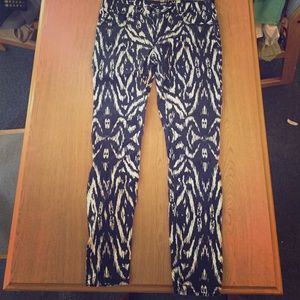 Urban outfitters patterned skinny jeans