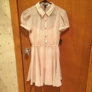 ❌SOLD❌ Pale pink collared button-up dress