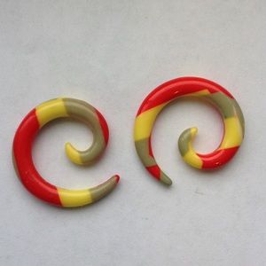 Rasta gauges plugs hippie