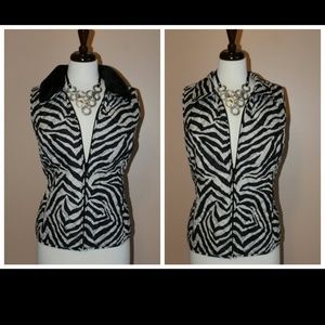 Black and White quilted vest***REDUCED***