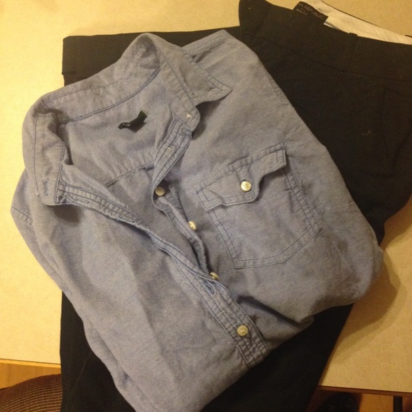 J crew chambray shirt