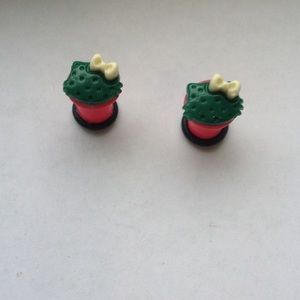 Custom made hello kitty gauges earrings plugs