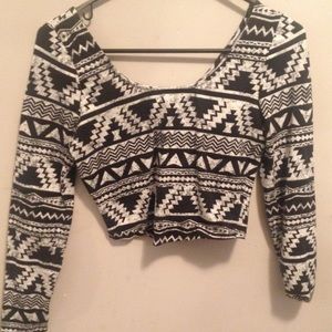 Tribal crop top
