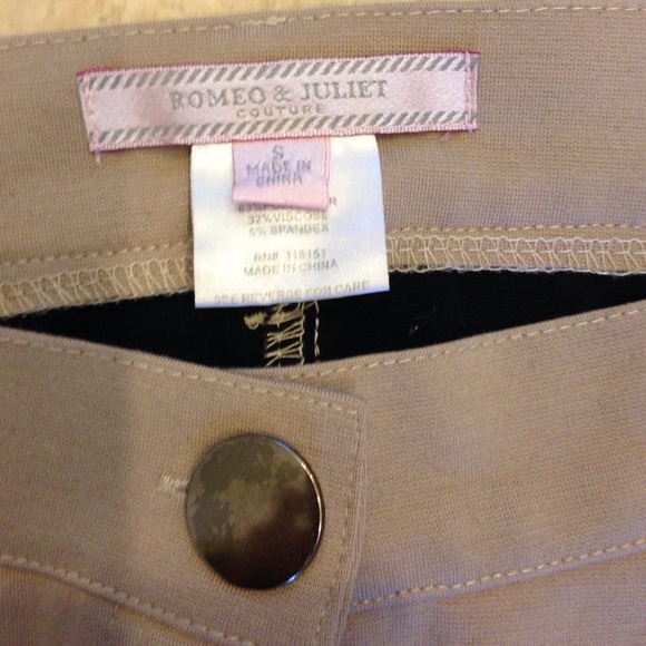 Romeo & Juliet couture nude and black pants👖💋 - Picture 2 of 4