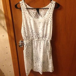White star patterned dress
