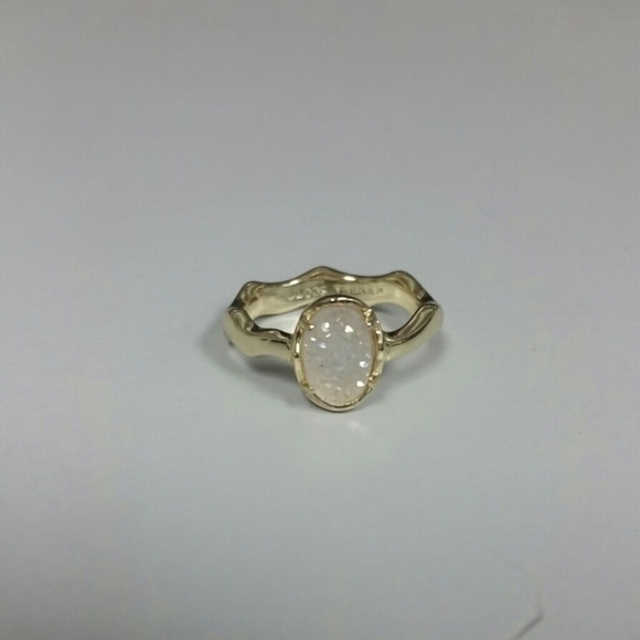 White Iridescent Ring