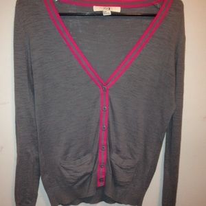 Gray & Pink Cardigain