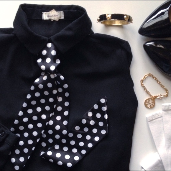 FINAL PRICE  retro polkadot tie