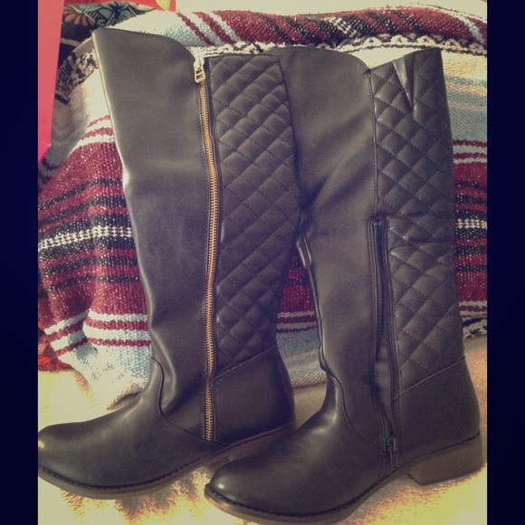 Candie's Quilted Riding Boots