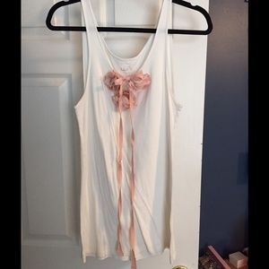 White Tank atop with Flowers