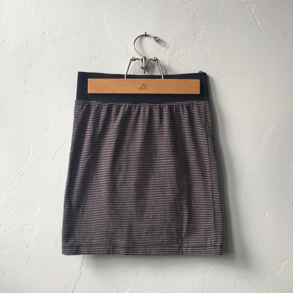 Striped Stretch Skirt