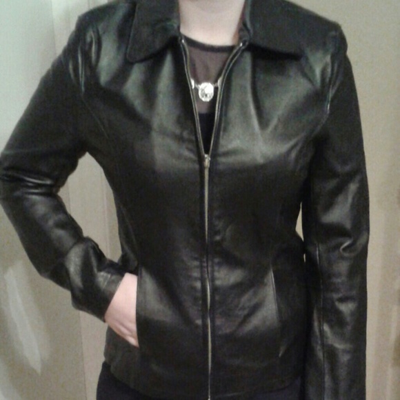 Offers welcome!! OSCAR PIEL black leather jacket