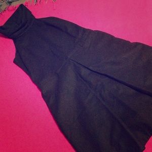 Black A-line dress