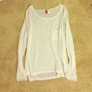 White H&M long sleeve top