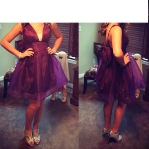 Purple homecoming dress