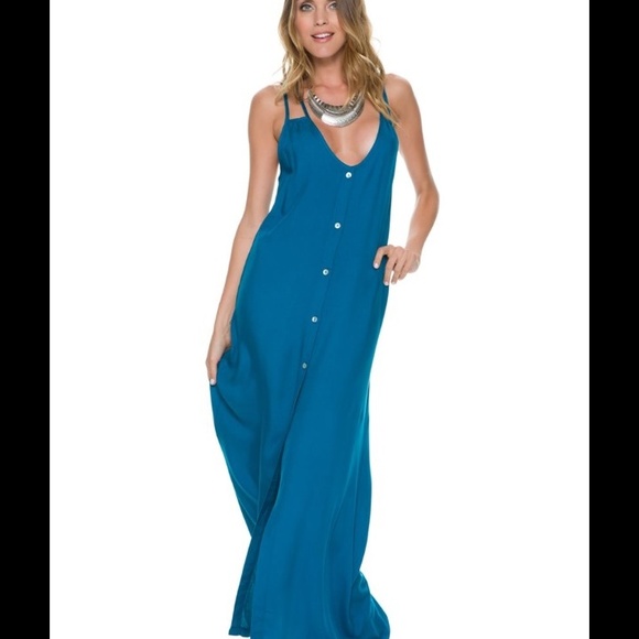 SWELL Ultra Soft Blue Maxi Dress - Picture 3 of 8