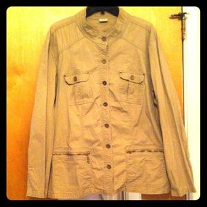 Khaki Military Style Jacket