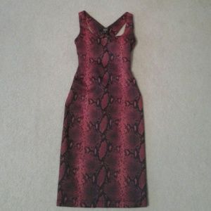 *SOLD* XOXO Red Animal Print Sexy Back Size XS