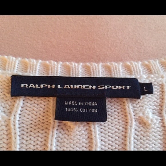Sold as Bundle: Ralph Lauren Cabled V-neck Sweater - Picture 4 of 4
