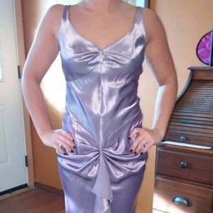 Purple silk dress