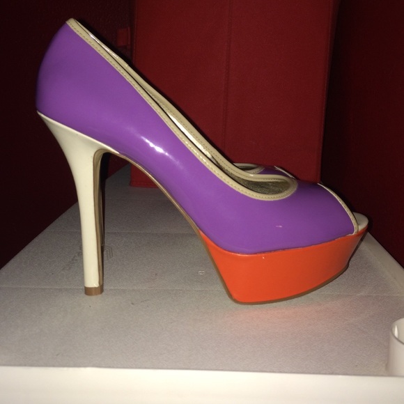 Color Block Guess Heels