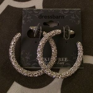 Half Hoop Shimmer Earrings