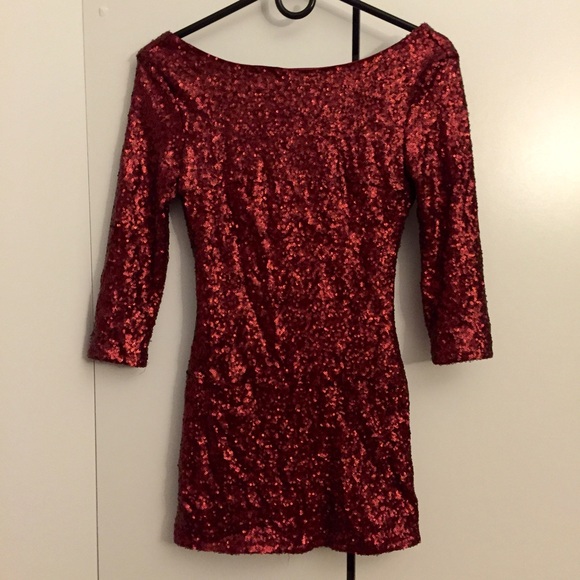 TOBI red bodycon dress - Picture 3 of 4