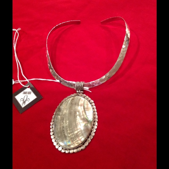 Necklace Sterling Silver with Abalone Pendant! - Picture 1 of 1