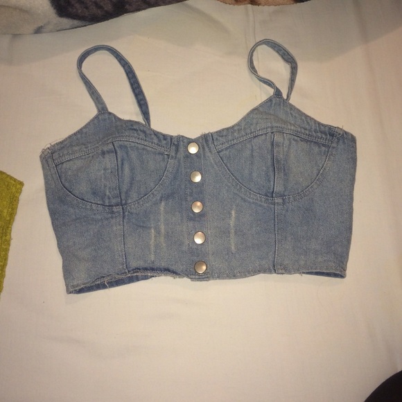 Jean crop top !