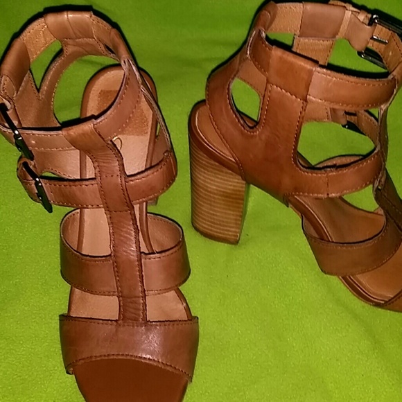Aldo leather gladiator midi heel NWOT