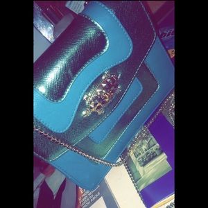 Turquoise Charming Charlie Purse