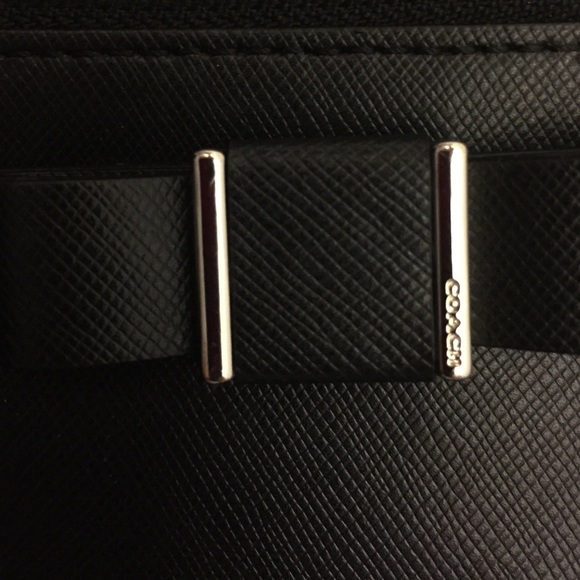 Black Leather Coach Crossbody - Picture 3 of 4