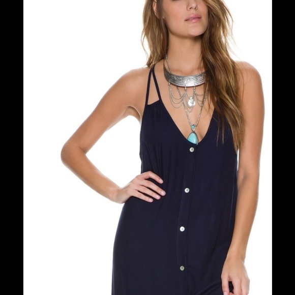 SWELL Ultra Soft Navy Blue Maxi Dress - Picture 2 of 8