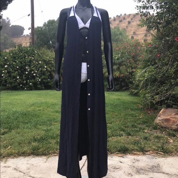 SWELL Ultra Soft Navy Blue Maxi Dress - Picture 4 of 8