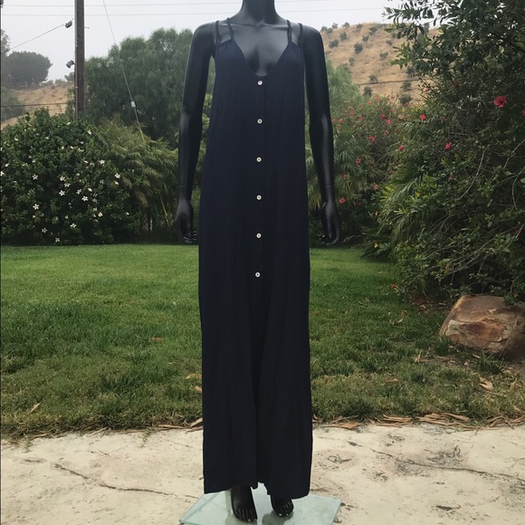 SWELL Ultra Soft Navy Blue Maxi Dress - Picture 5 of 8