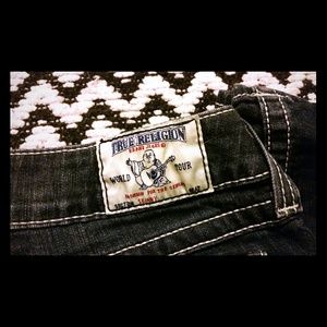 True Religion dark wash skinny jeans