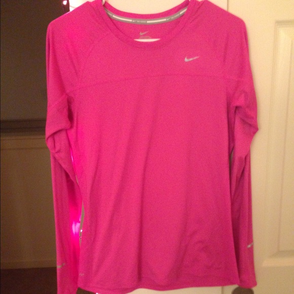 Pink Long Sleeve Nike Running Shirt, New