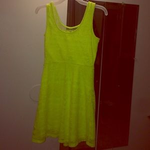 Lime green dress
