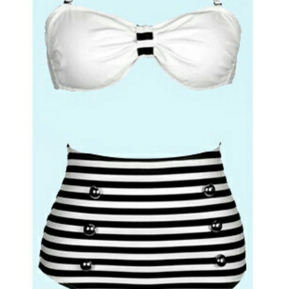 High waisted brand new bathing suit