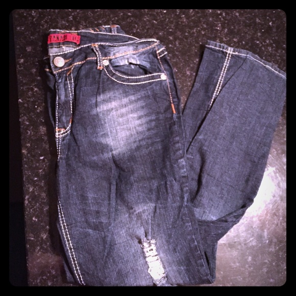 Straight leg jeans
