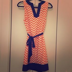 Cute orange and blue GAMEDAY dress