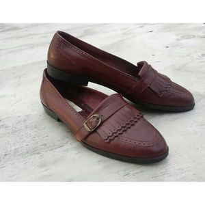 VINTAGE leather loafers