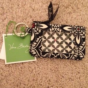 Vera Bradley Barcelona patterned zip ID case
