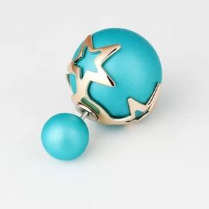 Teal Tribal Earrings