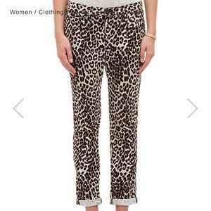 Rag and bone leopard boyfriend skinny jean