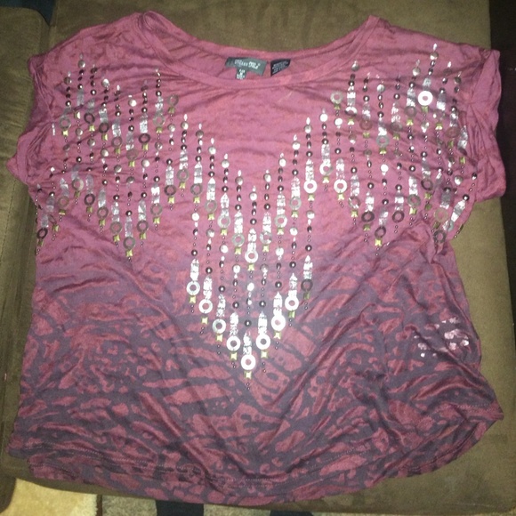 ombré/burnout miss me shirt