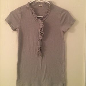 J crew distressed cotton t shirt