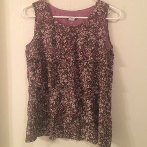 100% silk ruffled top