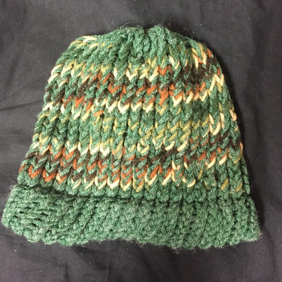 Green Knitted Beanie
