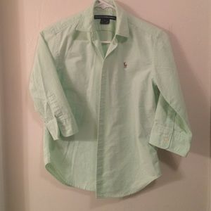Ralph Lauren Sport mint colored Oxford